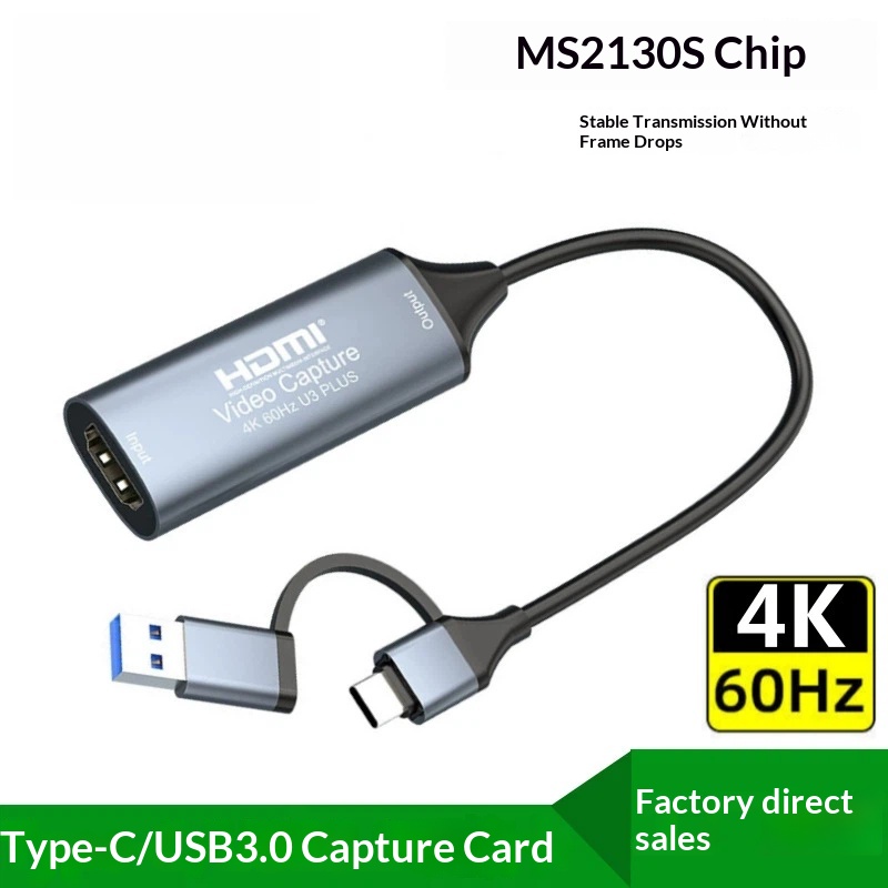 Hdmi Cable - USB3.0 Карта видеозахвата 4K 60 Гц
