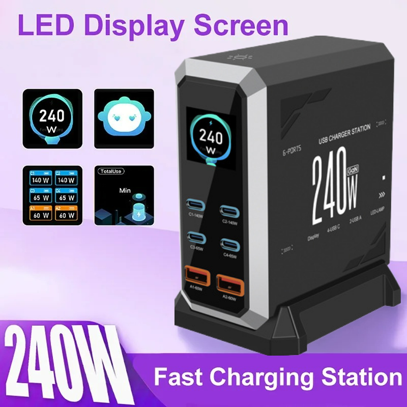 Laptop Charger - НОВИНКА 2026: Зарядное устройство GaN 240