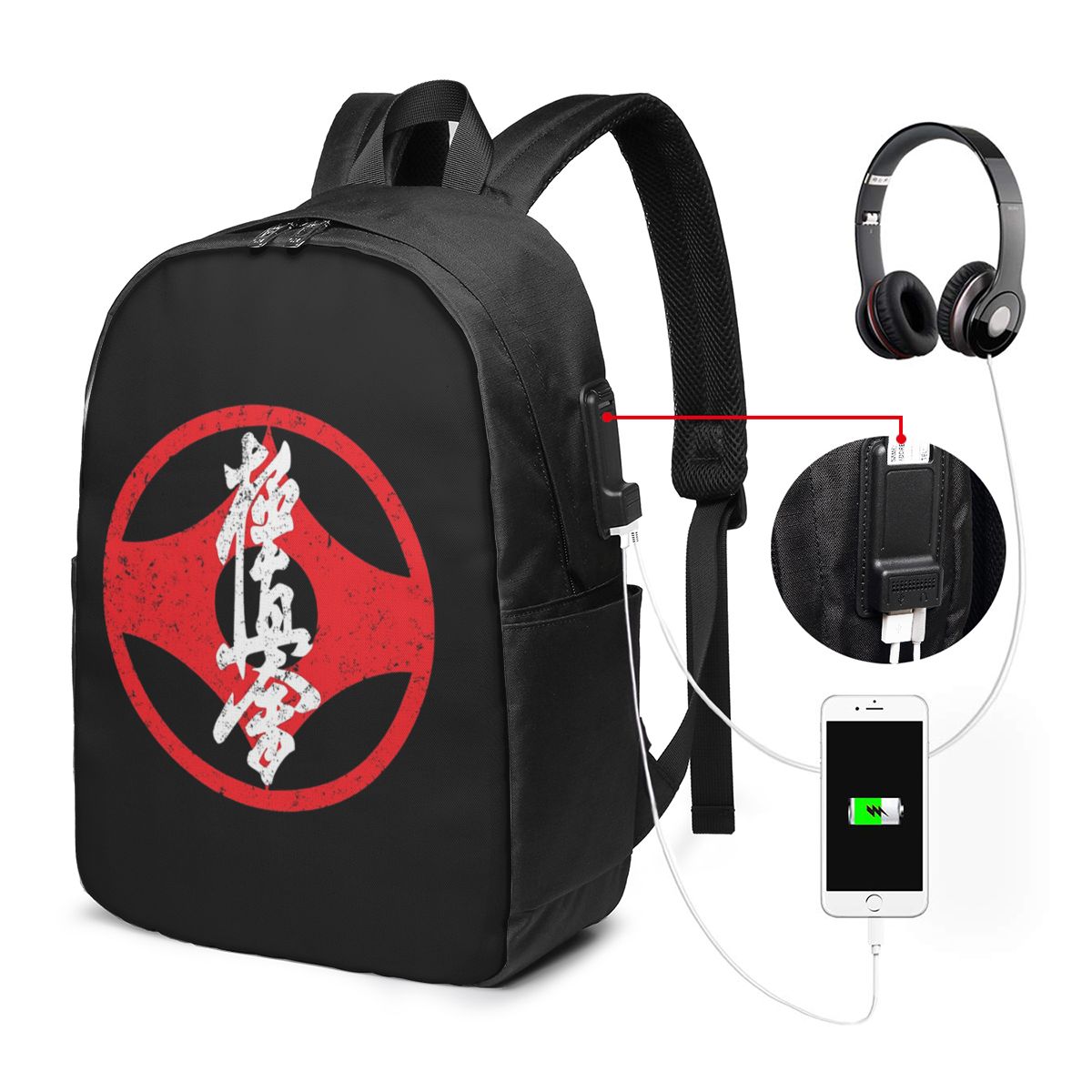 Рюкзак Kyokushin Kaikan с симв – обзор и цена Laptop Bag