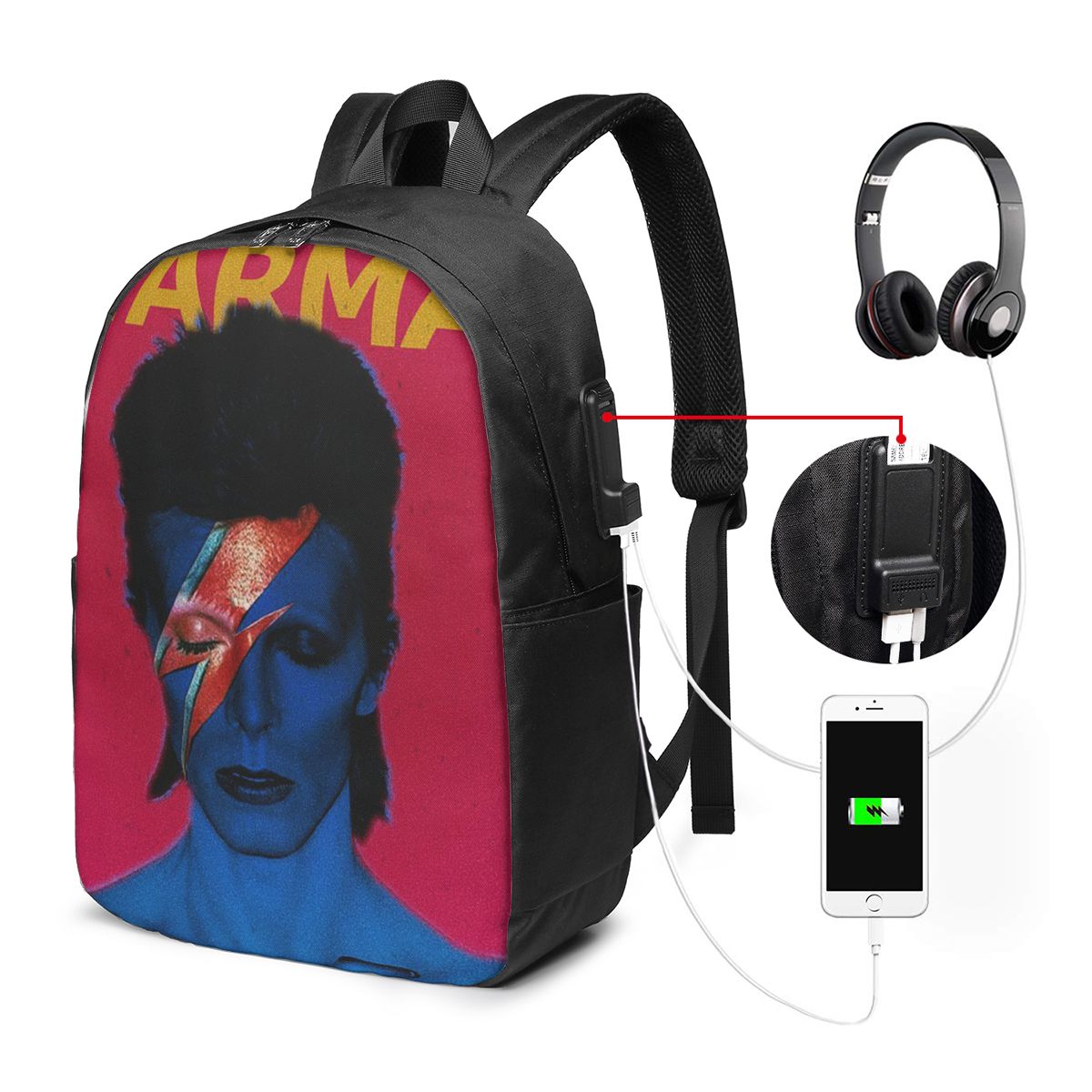 Рюкзак Davids Bowied, дорожная – обзор и цена Laptop Bag