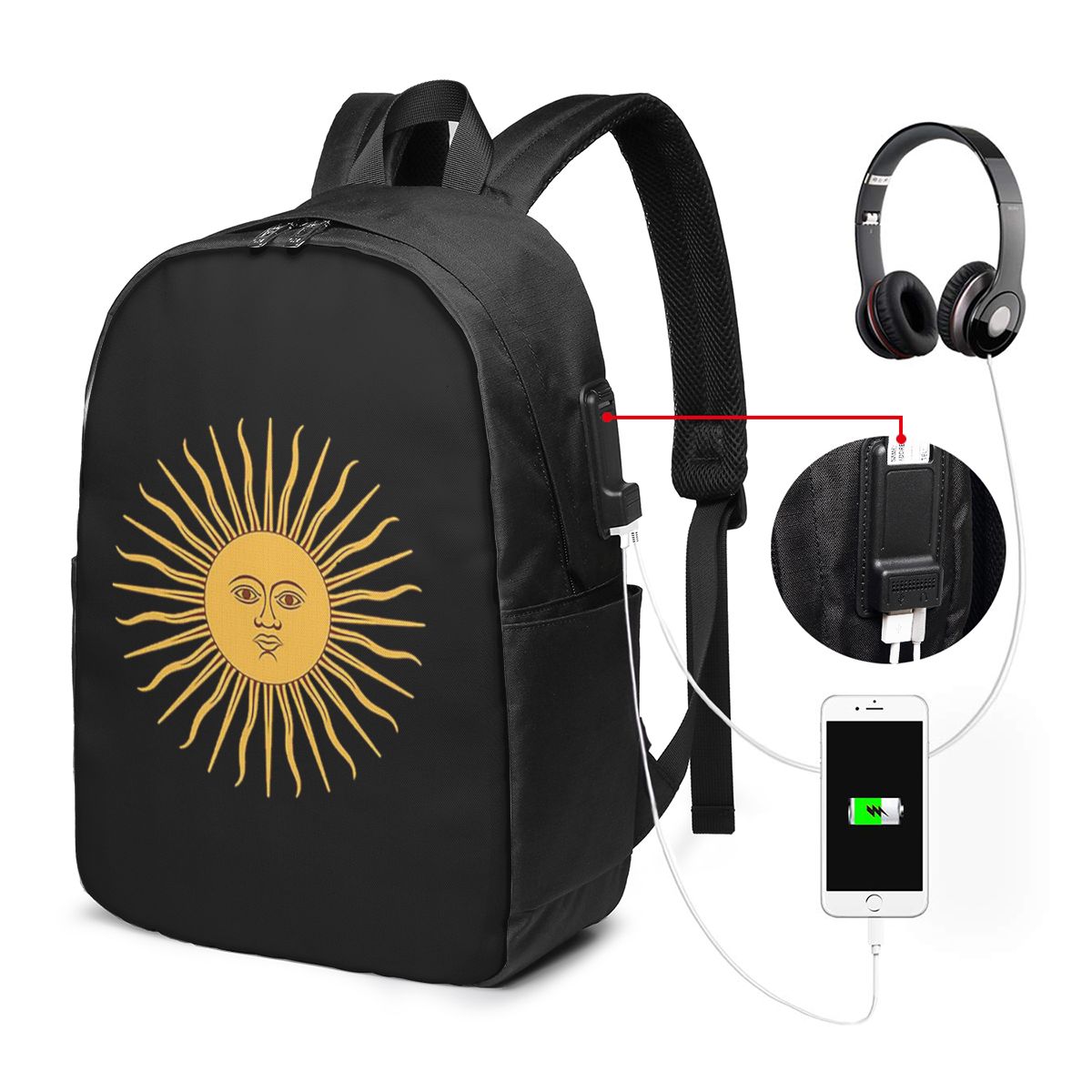 Рюкзак Sun Of May Flag Of Arge – обзор и цена Laptop Bag